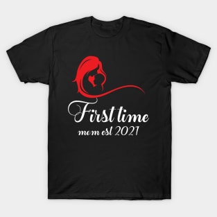 first time mom est 2021 T-Shirt